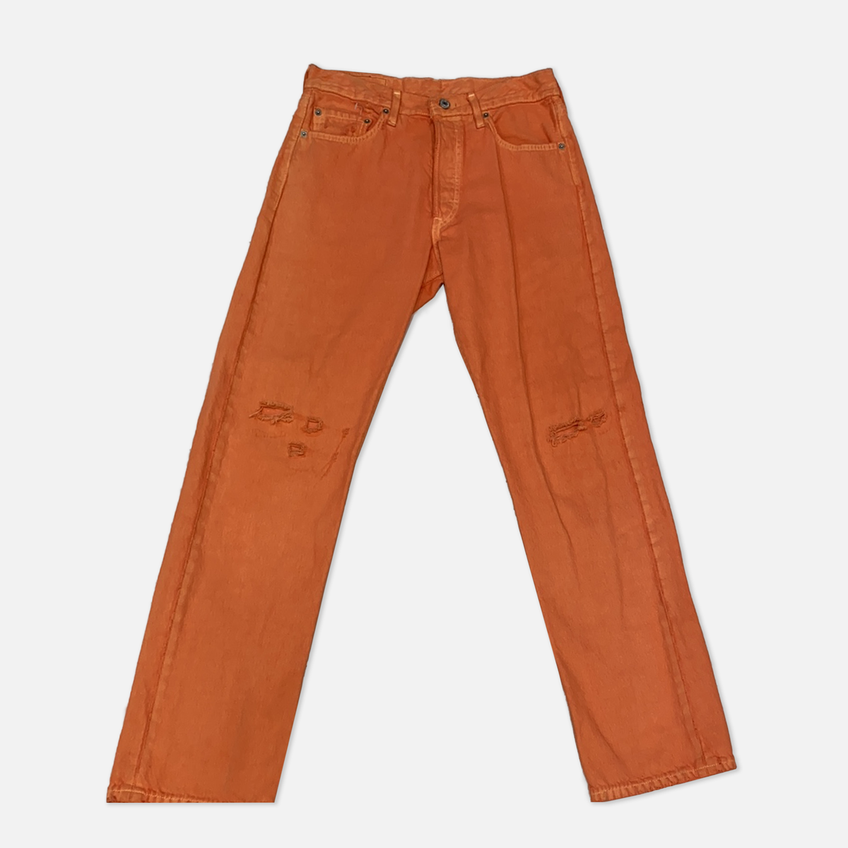 1980s Vintage Orange Levi's 501 - W31 – The Era NYC