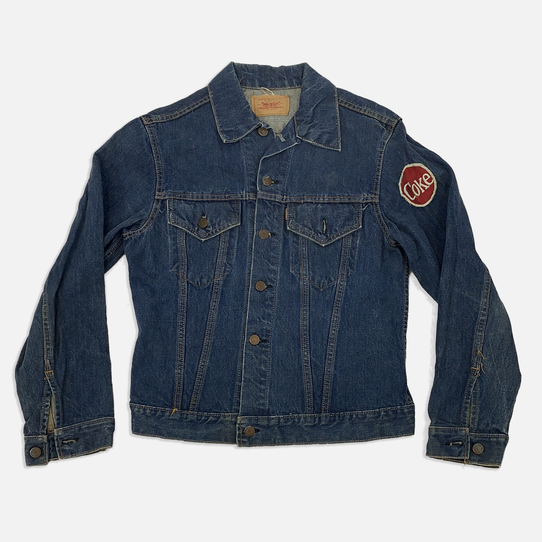 【MENSPANDA】関税込★Lion Big Patch Vintage denim Jacket MENSPANDA】関税込☆Lion Big Patch Vintage denim Jacket