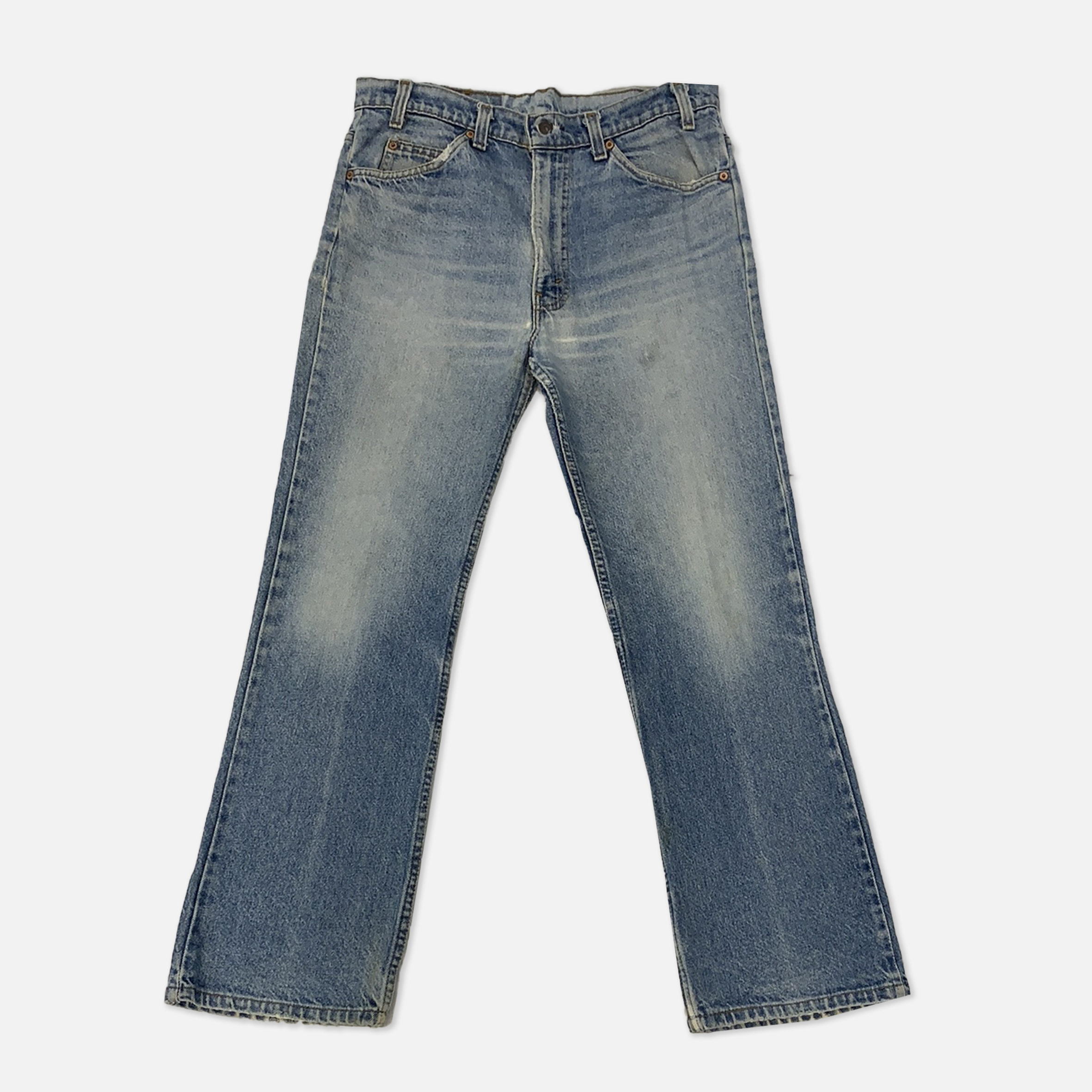 Vintage Levi's Pants Mens 34 x 32 Blue Denim Jeans Orange Tab 517