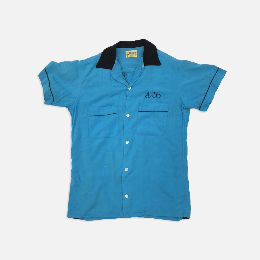 ウェア・シャツ Hilton bowlingshirt 50s 1950s Hilton Vintage Bowling Shirt – The Era NYC
