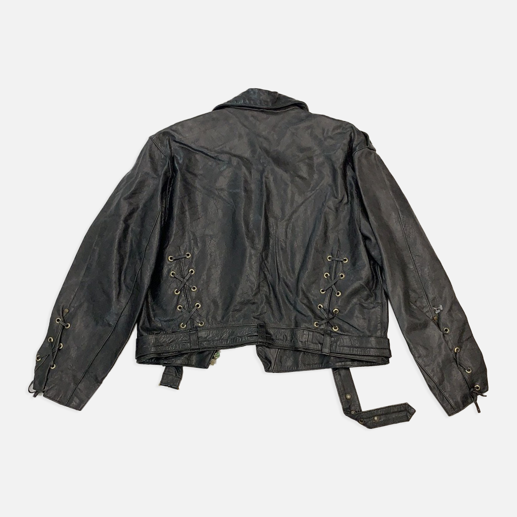 Vintage Versace black biker leather jacket – The Era NYC Vintage Versace black biker leather jacket – The Era NYC