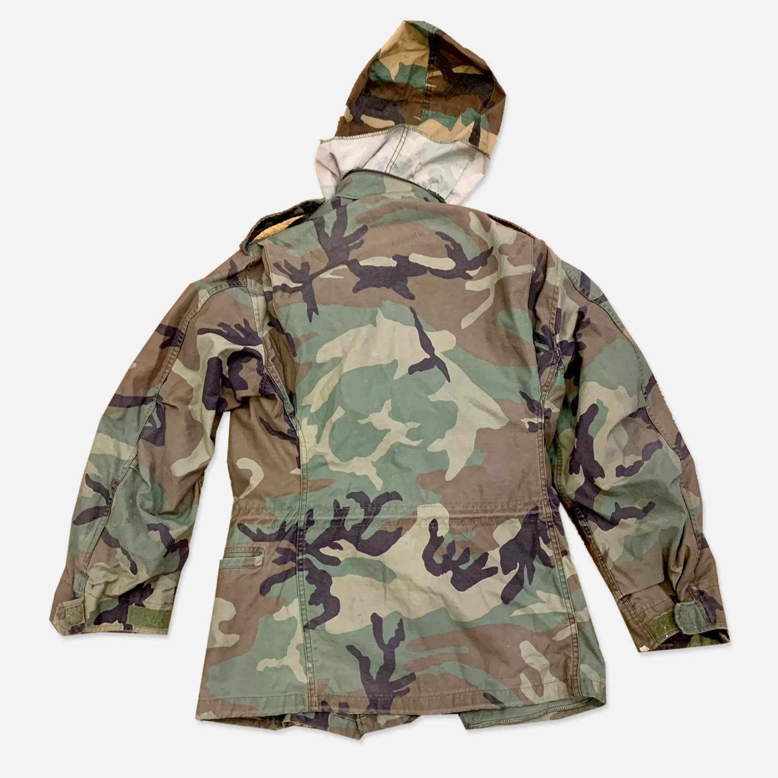 Vintage Camo Zip Up Hoodie