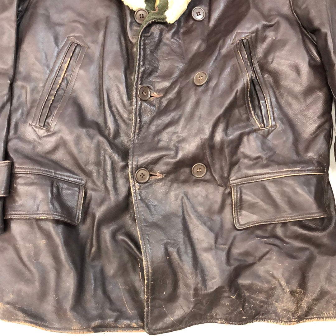 最安値挑戦！】 vintage leather half coat ノームコア 有原みゆき海外