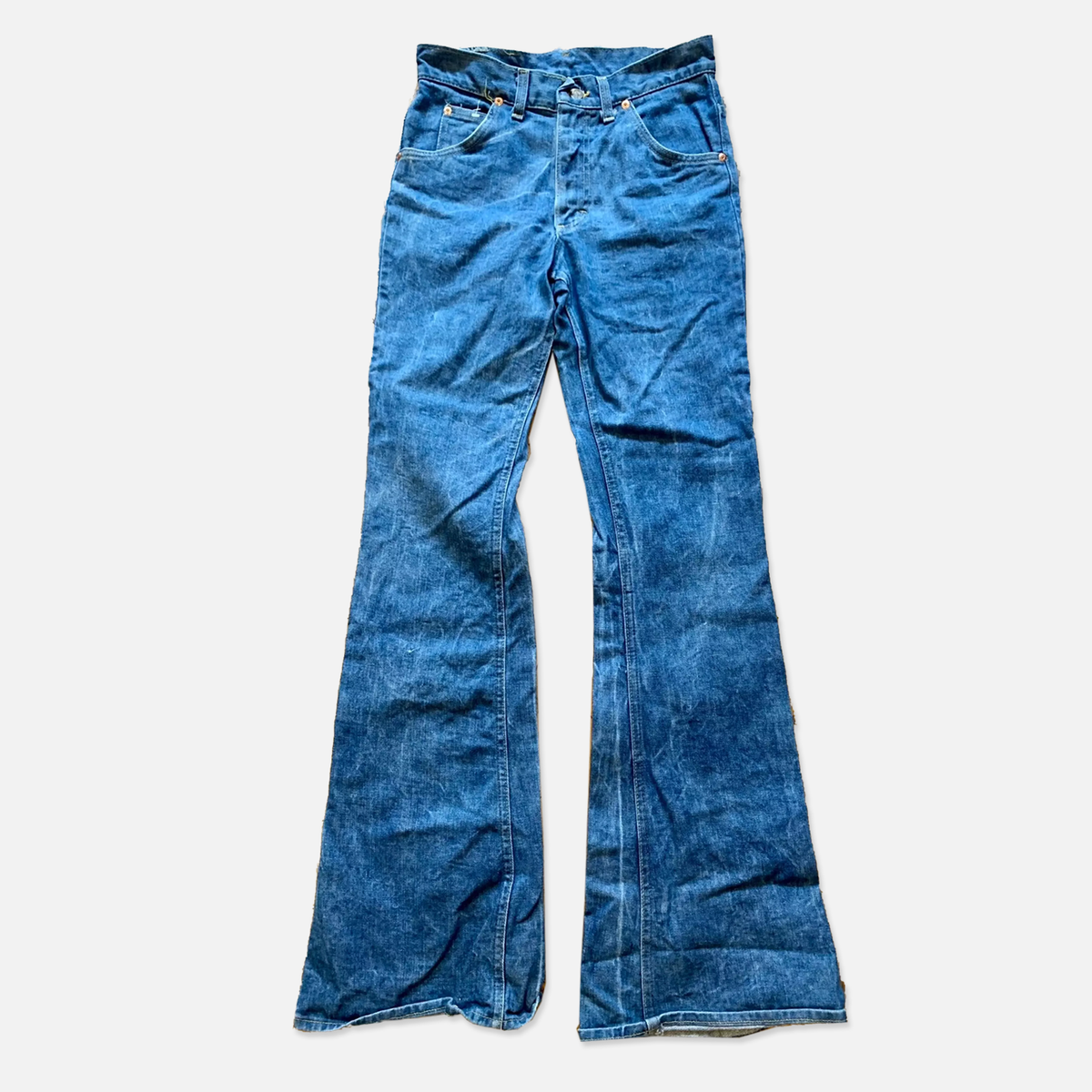 1970s Lee Denim Bell Bottom Pants The Era NYC