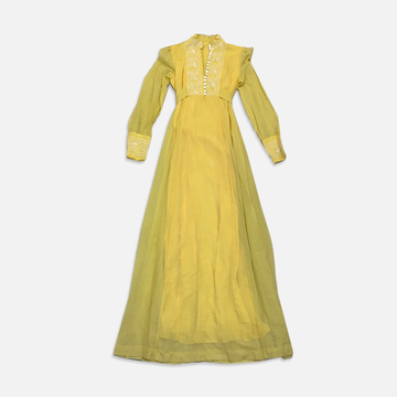 Vintage yellow lining dress