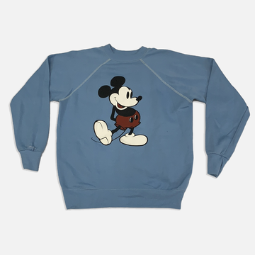 Vintage Mickey Mouse Baby Blue Crewneck Sweater - L