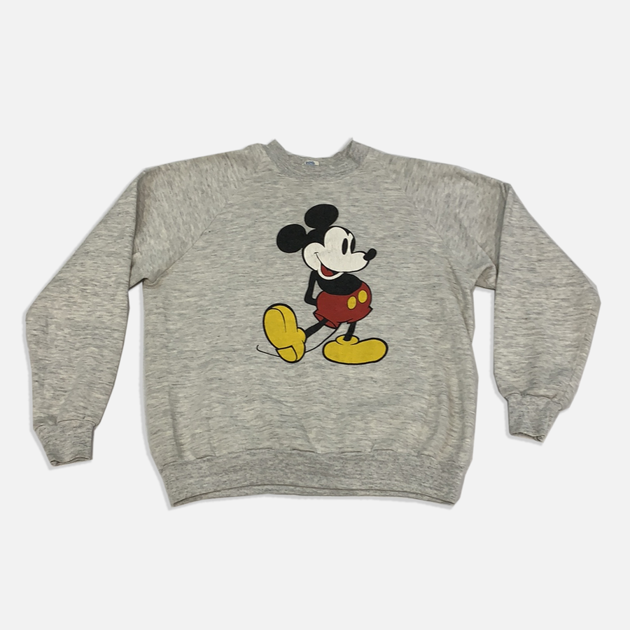 Vintage Mickey Mouse Grey Sweater - L