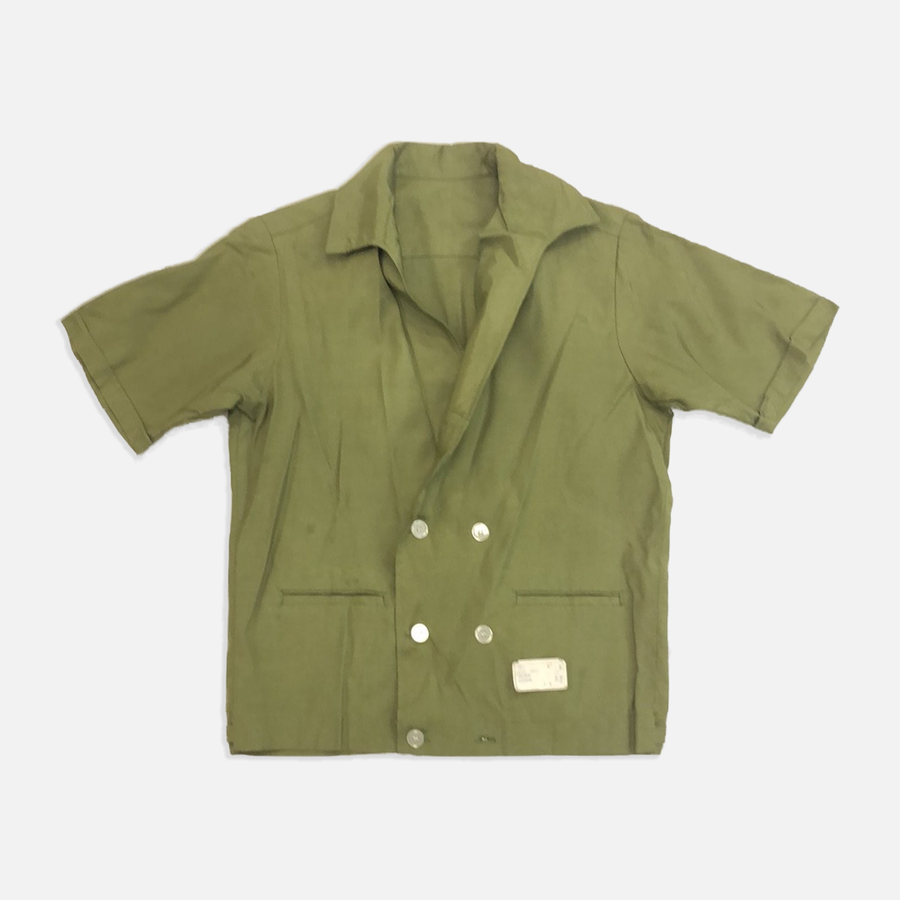 Vintage Army Short Sleeve Button Up