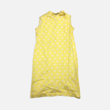 Vintage Edith Flagg Yellow Polka Dot Dress