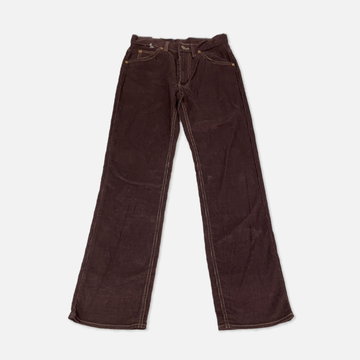 Vintage 1970s Lee Rider Maroon Corduroy Pant - W29