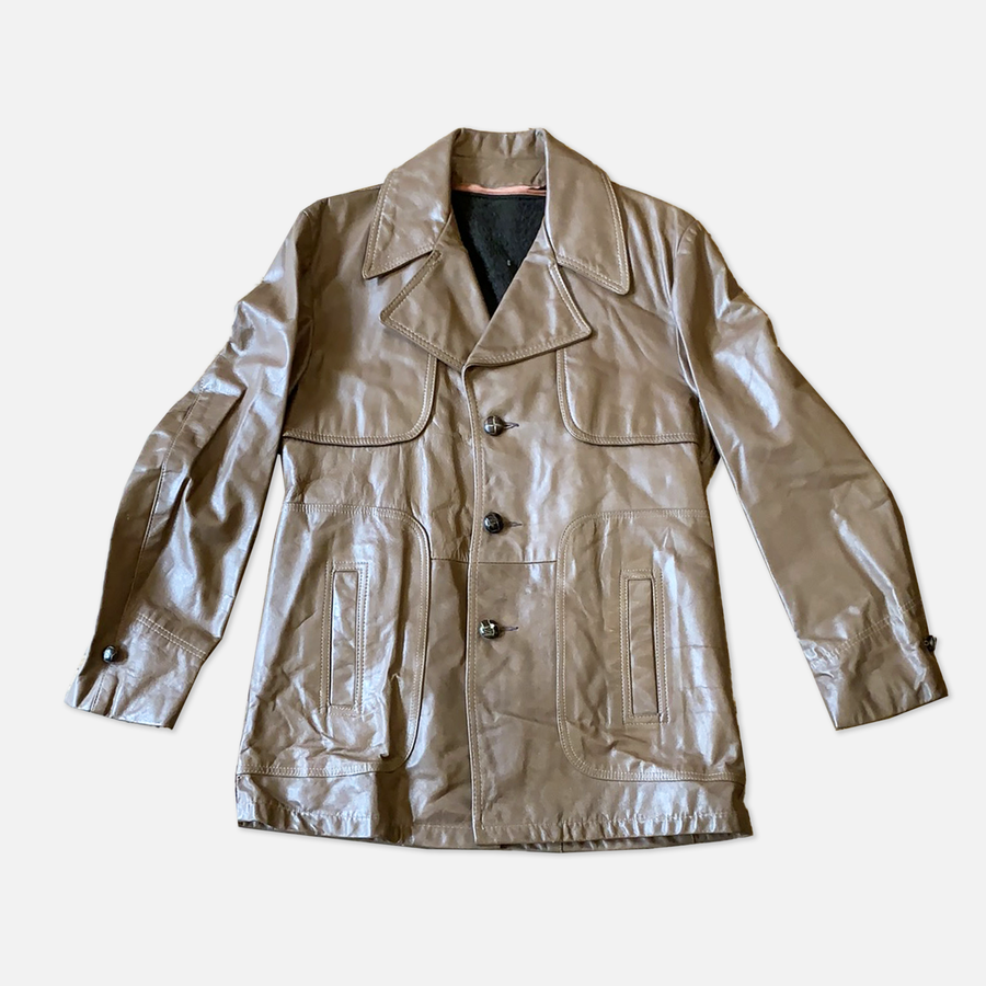 Vintage brown leather jacket - The Era NYC