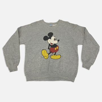 Vintage Mickey Mouse Grey Crewneck Sweater - L