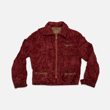 Vintage velvet maroon jacket
