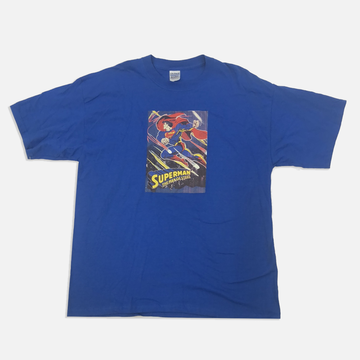 Vintage Gildan Blue Superman Tee Shirt