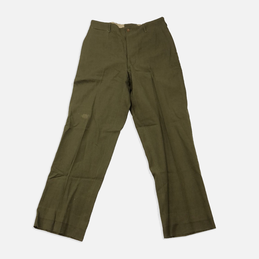 Vintage Olive Green Military Pants