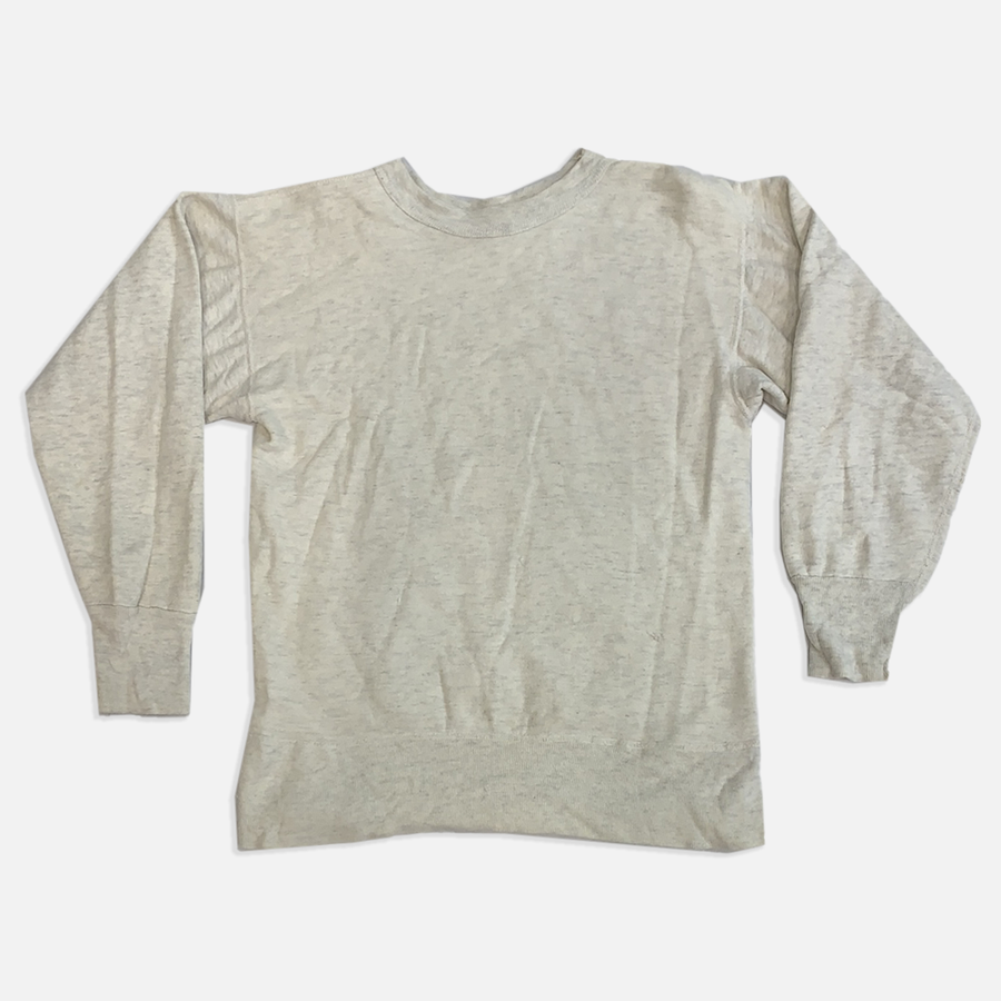 Vintage Cream Fruit Of The Loom Crewneck Sweater