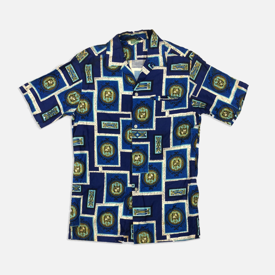 Vintage Malihini Hawaiian Men’s Short Sleeve Button Up