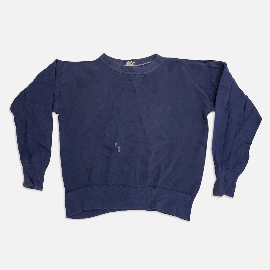 Vintage 60-70s Navy Blue Crewneck Sweater