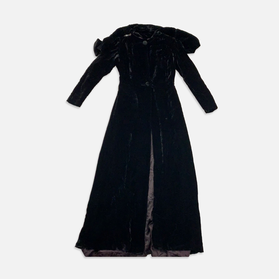Vintage Black velvet dress
