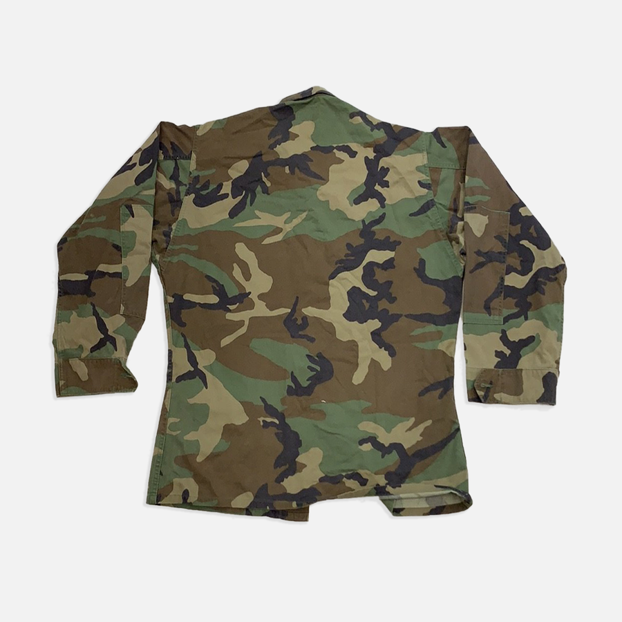 Vintage Camo long sleeve button up top
