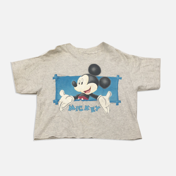 Vintage Mickey Mouse Crop T Shirt