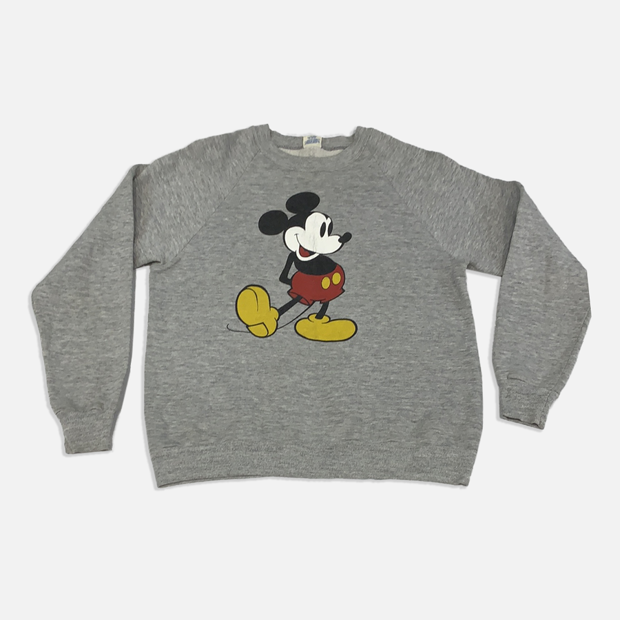 Vintage Mickey Mouse Grey crewneck sweater - L