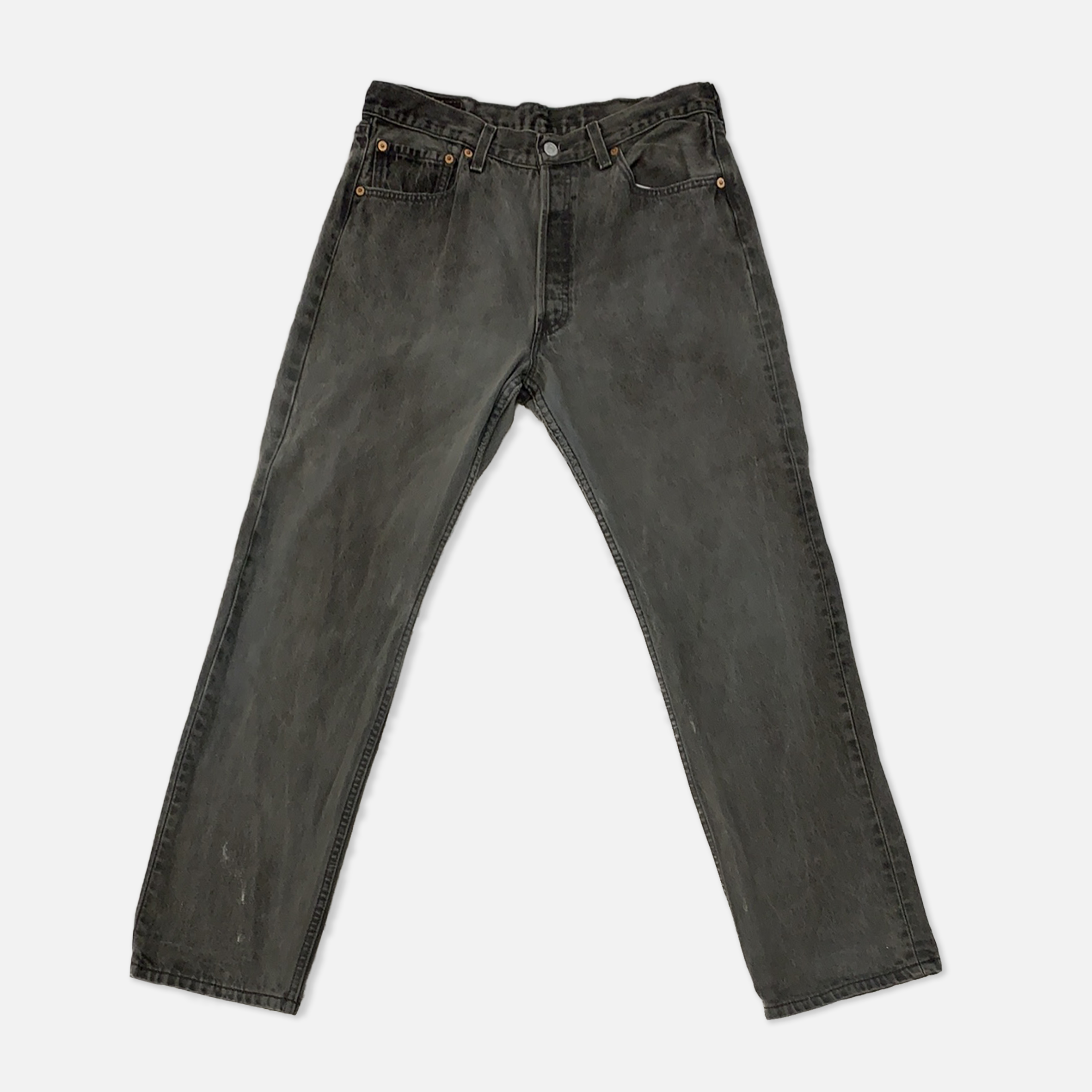 ビンテージアメリカ製Levi 501 デニム w34 Vintage Levi's 501 Grey Denim Jeans - W34 – The Era NYC