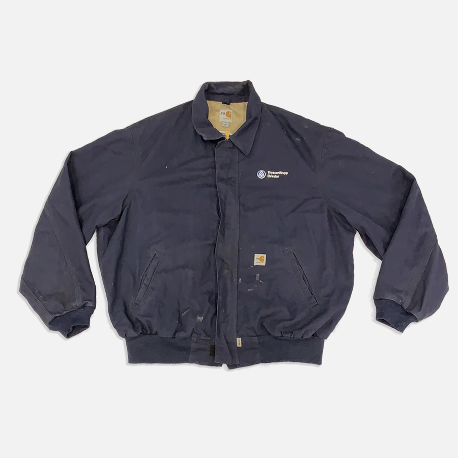 Vintage Carhartt Navy Flame Resistant Jacket – The Era NYC Vintage Carhartt Navy Flame Resistant Jacket – The Era NYC