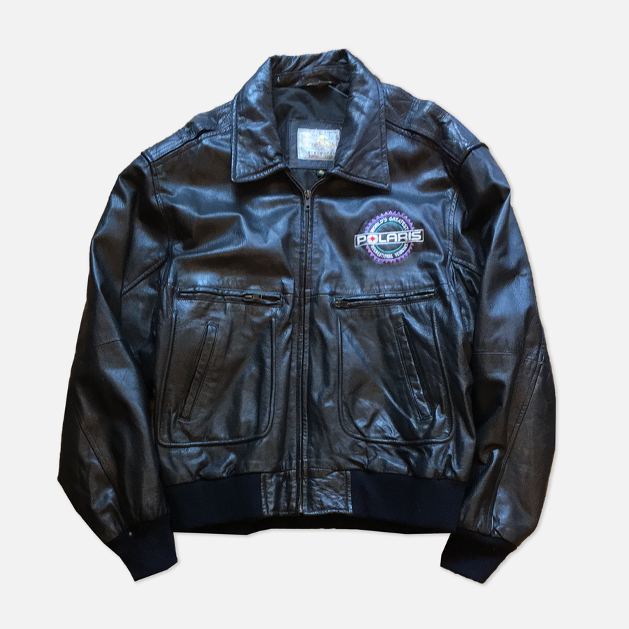Vintage Leather Zip Up leather Jacket - The Era NYC