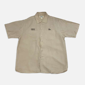 Vintage Tan Bowling button up shirt