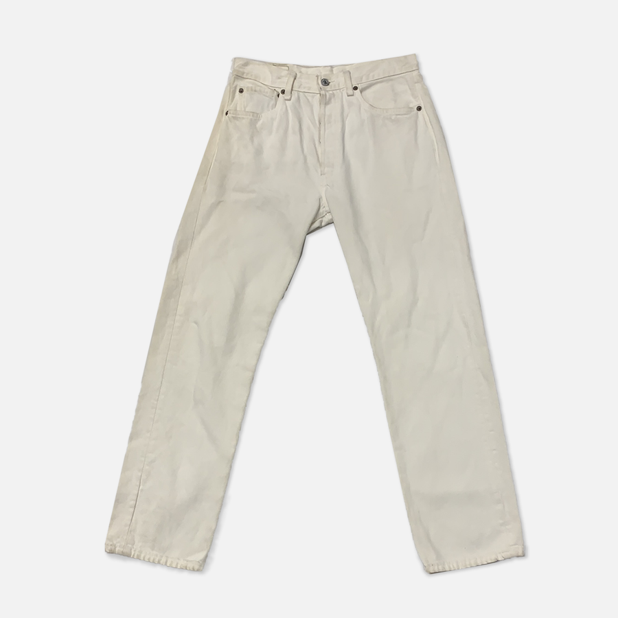 Vintage Levi’s 501 Cream Denim Jeans - W31 - The Era NYC