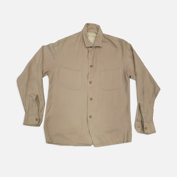 Vintage Tan Button Up Shirt