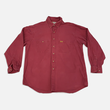 Vintage Carhartt Red Rugged Outdoor Button Up Shirt