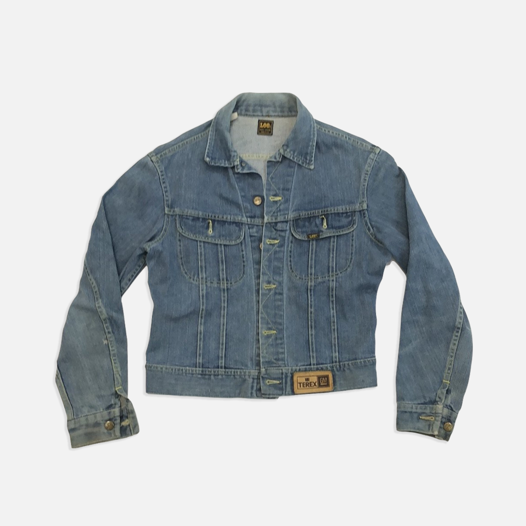 Vintage Lee denim jacket, size M, men's unclear blue type Vintage Second Hand