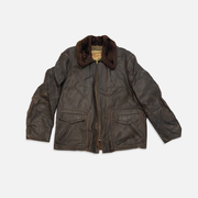 Vintage Guide Master styled by wolf leather jacket