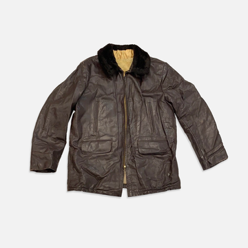 Vintage brown leather jacket