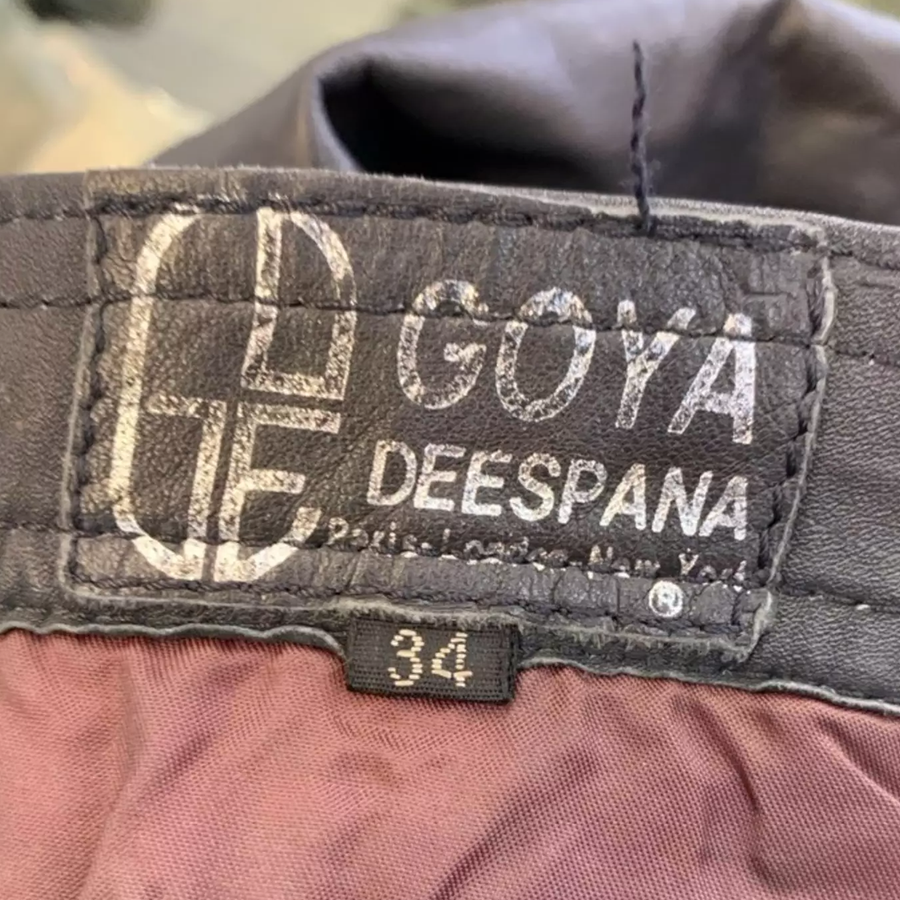 Vintage 1970s Goya De Espana Leather Pants - The Era NYC