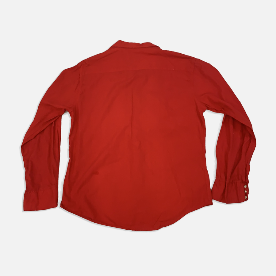 Vintage Red Westerner by Fleetine button up shirt