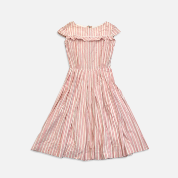 Vintage Candy Striped Pink Dress