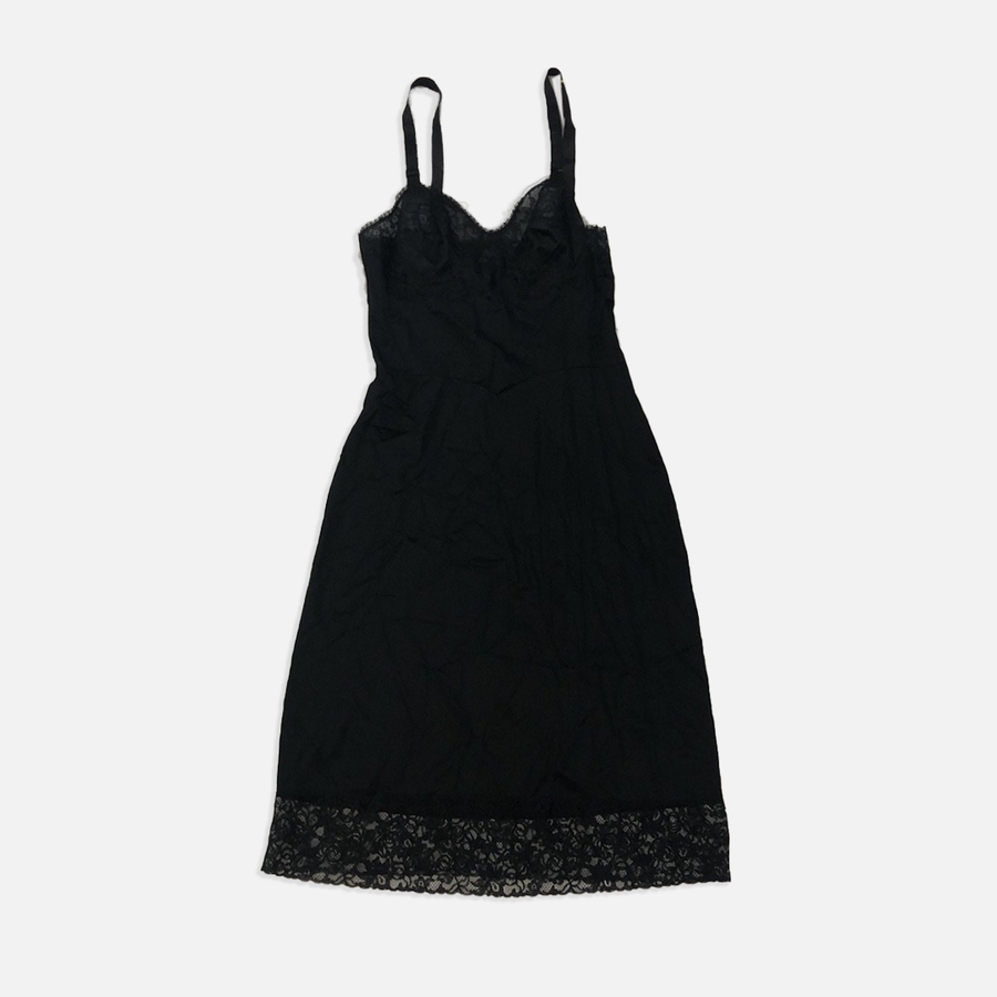 Vintage Black Slip Dress