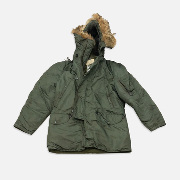 Vintage US Army Jacket with Fur Lined Hood