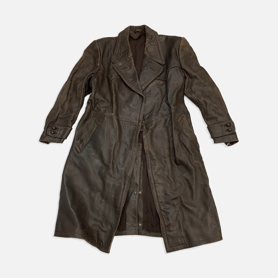 Ww2 german leather trench 2025 coat
