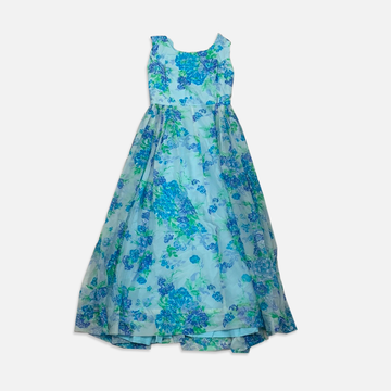 Vintage blue floral dress