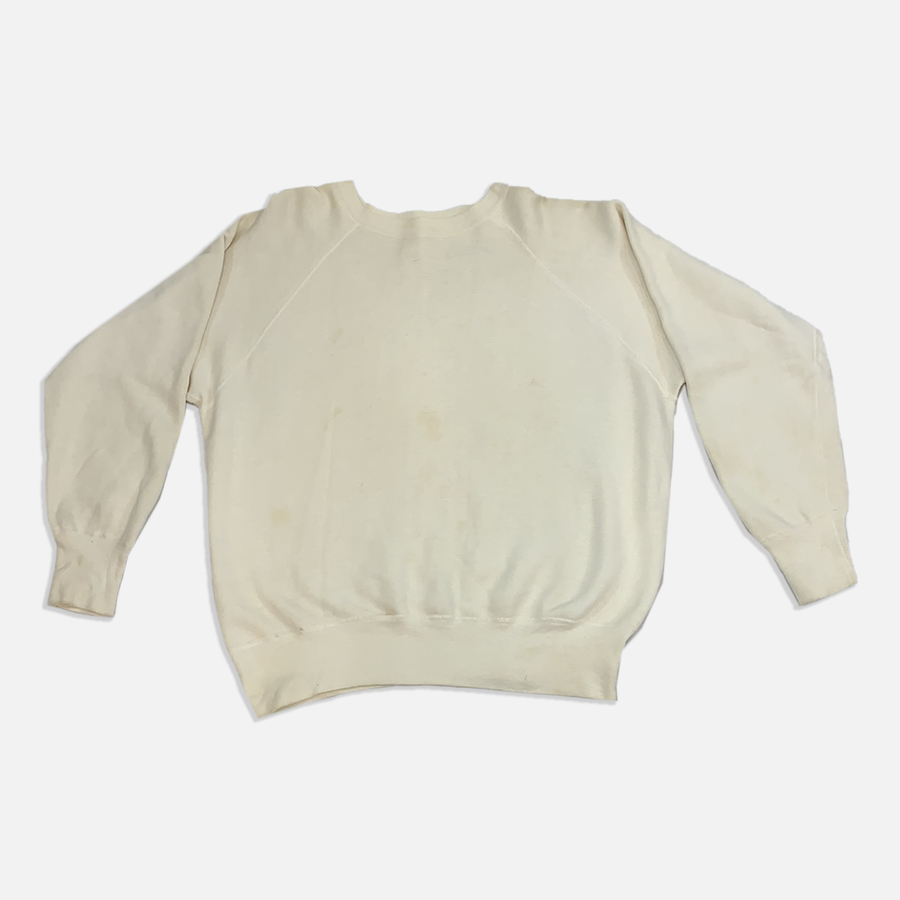 Vintage 1950-60s Cream Crewneck Sweater