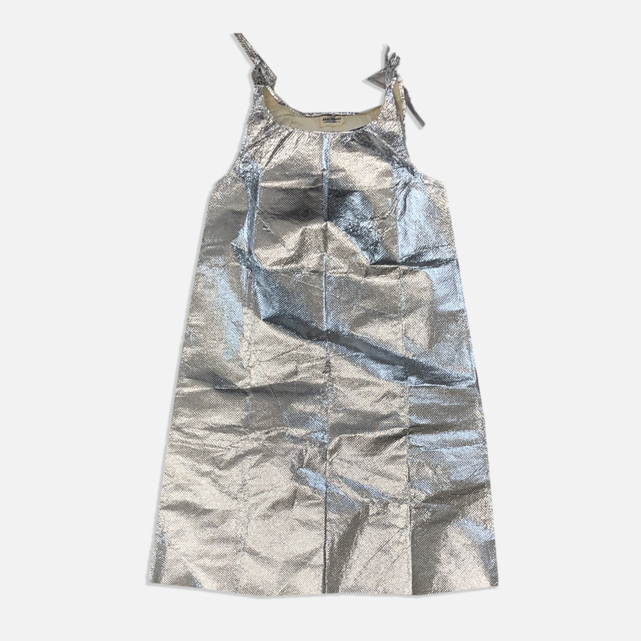 Vintage Beaumande Silver Paper Dress