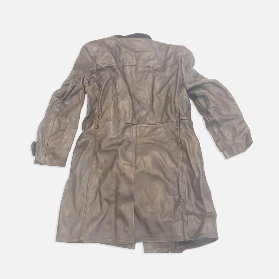 Leder coat top