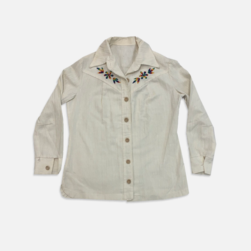 Vintage button white up shirt
