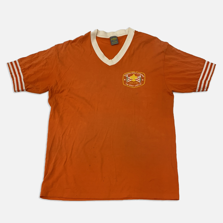 Vintage 90’s Jerzees Orange V-Neck T-Shirt