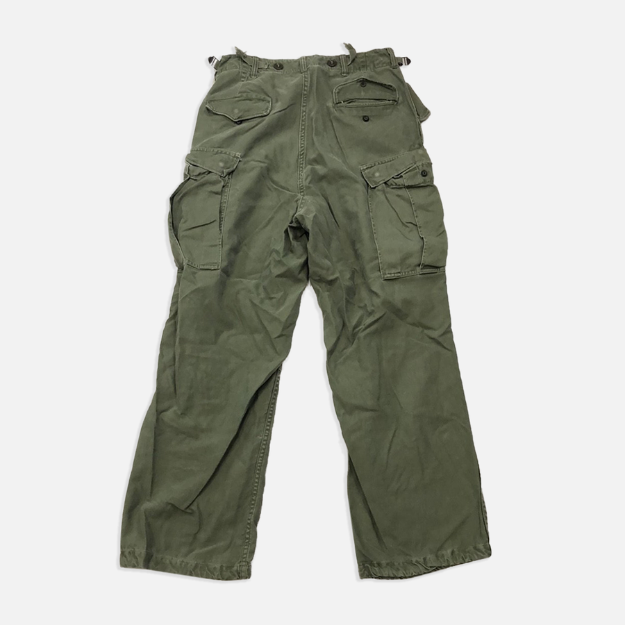 Vintage Olive Green Cargo Military Pants