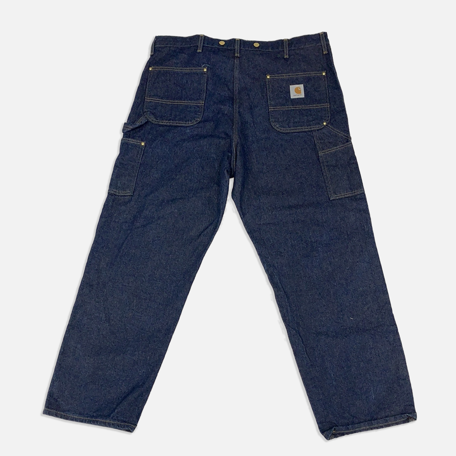Vintage Carhartt Blue Double Knee Denim Pants - 44in – The Era NYC Vintage Carhartt Blue Double Knee Denim Pants - 44in – The Era NYC